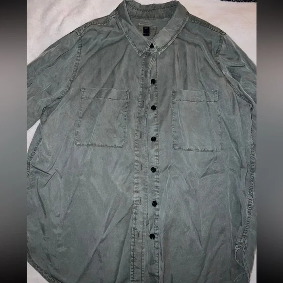 Utility Button Up Shirt Size L - Picture 3 of 5